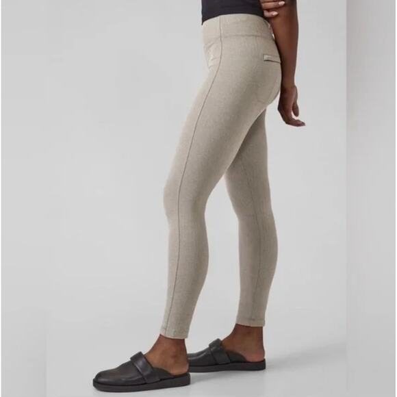 Athleta Brown Delancey Herringbone High Rise 7/8 Tight Legging Plus Size 2X - Picture 1 of 16